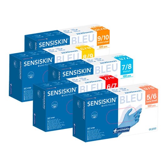 Gant d'examen en nitrile sans poudre 240 mm - SENSISKIN