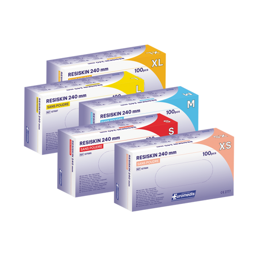 Gant d'examen en nitrile sans poudre 240 mm - RESISKIN