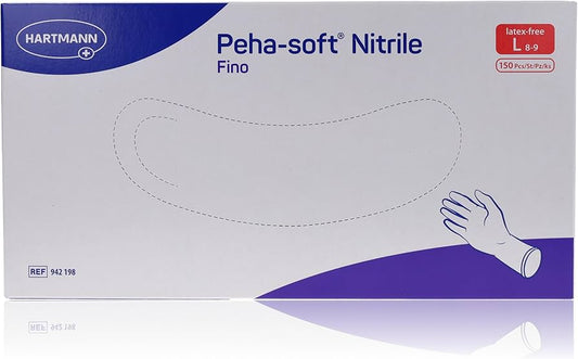 Gants d'examen Nitrile sans poudre non stérile : Peha Soft FINO HARTMANN - Bte 150