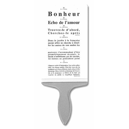 ECHELLE PARINAUD POUR LETTRES