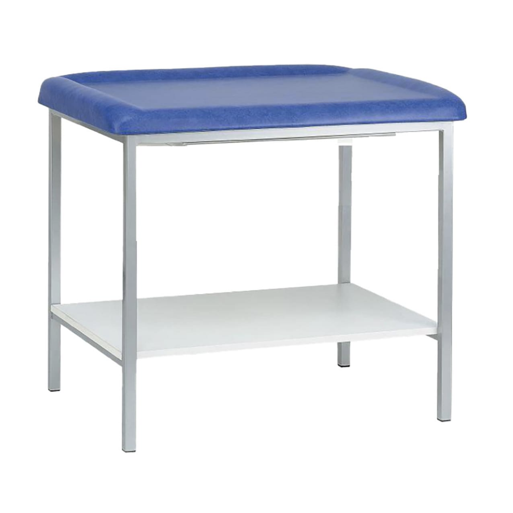 TABLE PEDIATRIE SELLERIE TENDUE + PLATEAU ÉQUIPÉ D'UN PORTE ROULEAU