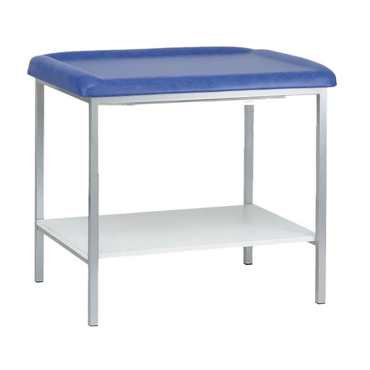 TABLE PEDIATRIE SELLERIE TENDUE + PLATEAU ÉQUIPÉ D'UN PORTE ROULEAU