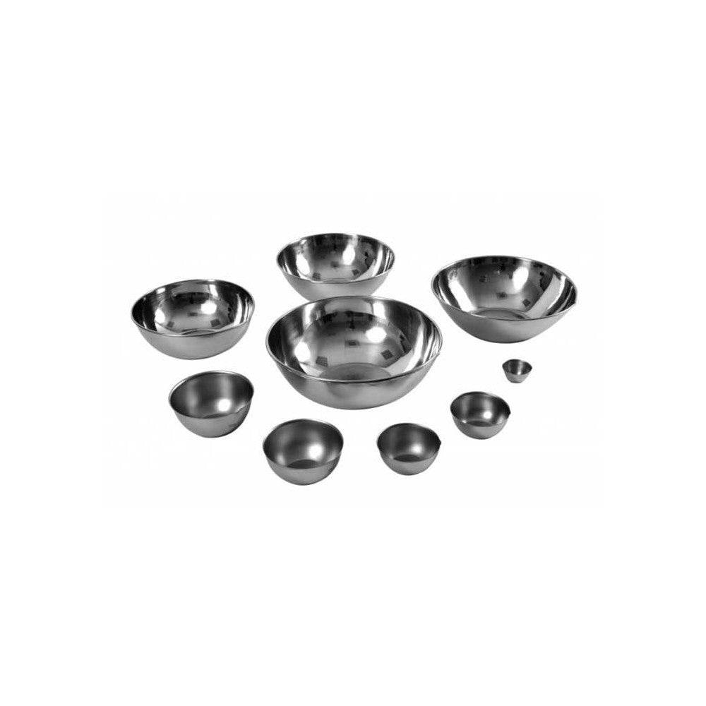 Cupule sans bec, inox, fond plat, dia. 160 mm, 1,15 l