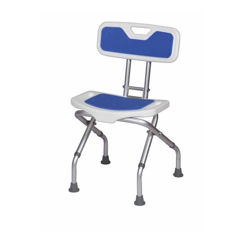 SIEGE DE DOUCHE PLIANT AVEC DOSSIER BLUE SEAT