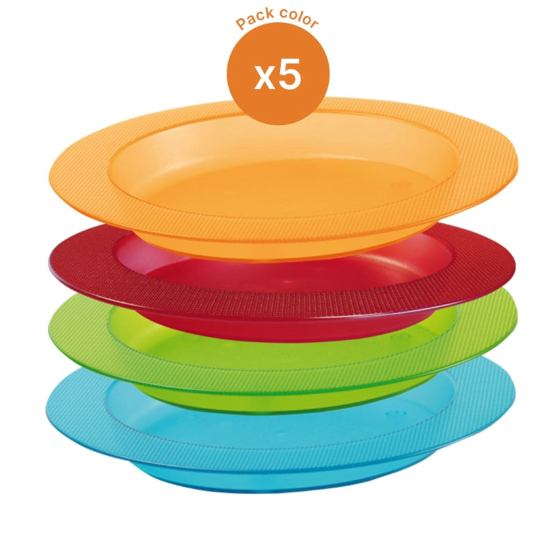 Pack Color 20 assiettes Ergo