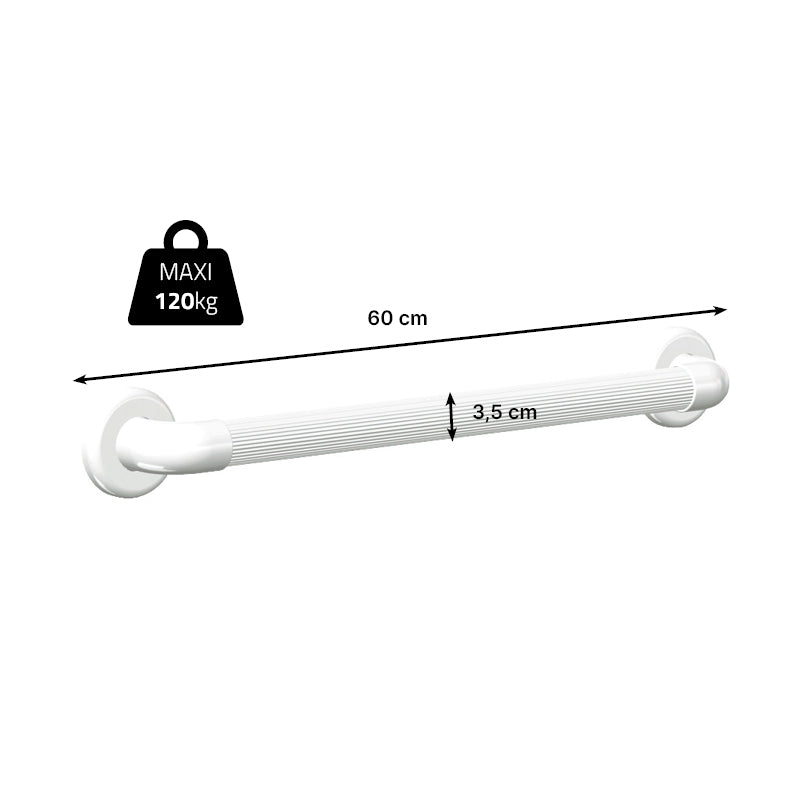 Barre d'appui cannelée 60 cm