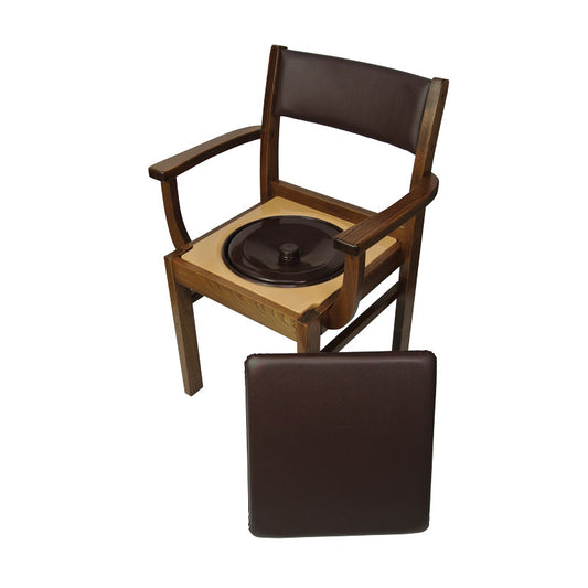 Chaise garde-robe tradition bois foncé