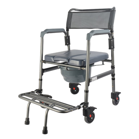 Fauteuil de toilettes mobile Sardaigne gris