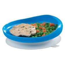 ASSIETTE CREUSE À REBORD SUR VENTOUSE