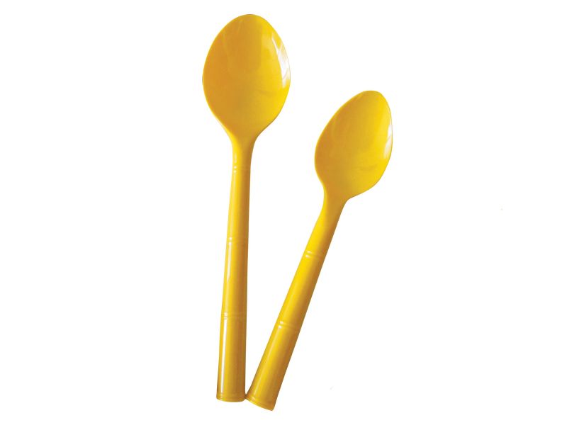 Lot de 12 cuillères à café plastiques