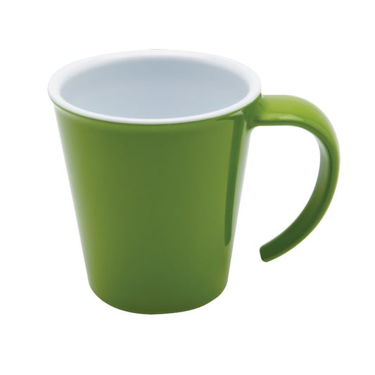 Mug empilable à anse verte