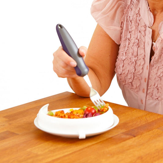 Rebord d'assiette incurvé