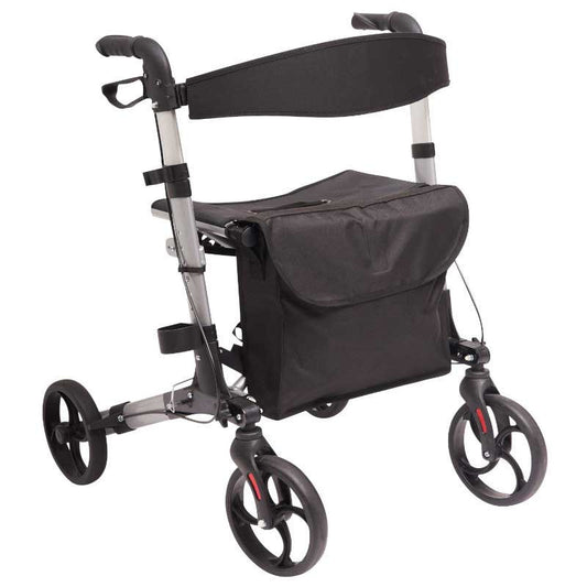 Rollator 4 roues pliant en aluminum