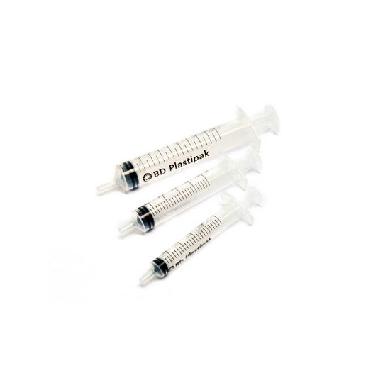 SERINGUE 3 PIECES NON MONTEE BD PLASTIPAK (LUER SIMPLE EXCENTRÉ)