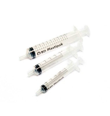 SERINGUE 3 PIECES NON MONTEE BD PLASTIPAK(LUER LOCK CENTRÉ)