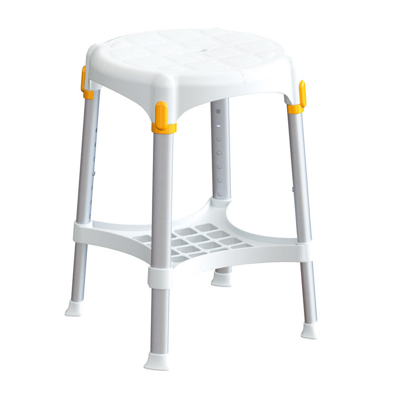 Tabouret de douche Capri rond avec plateau