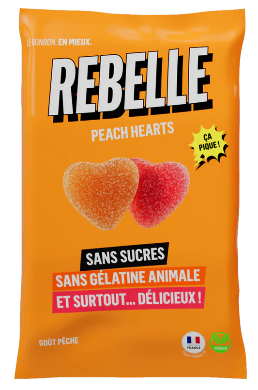 Bonbons REBELLE Pêches sans sucre
