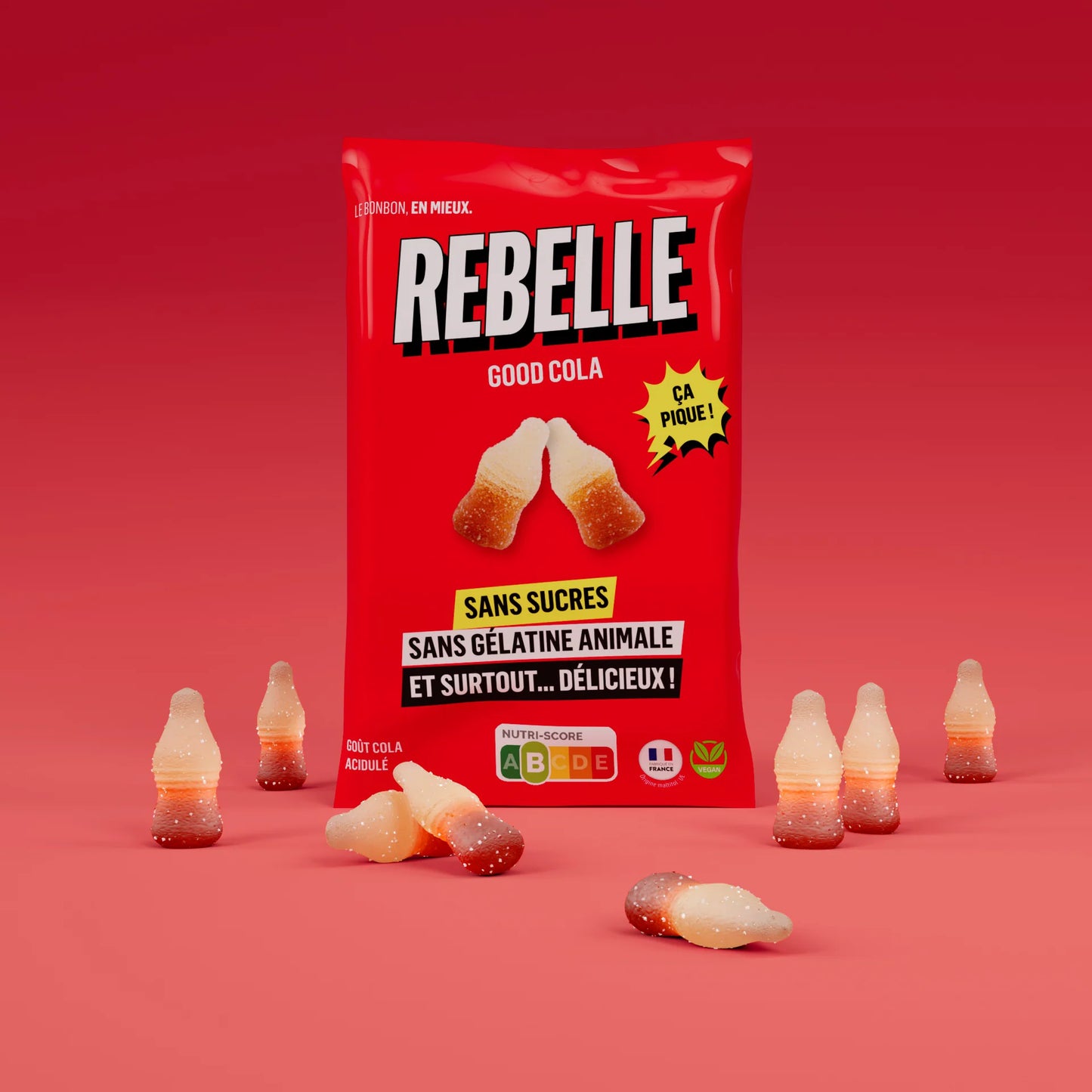 Bonbons REBELLE Good Cola acidulés