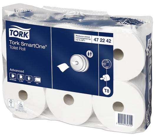 TORK T8 PH SMARTONE MAXI DC LISSE 2P 1150F BLANC ECOLAB-C6