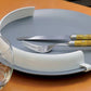 Rebord d'assiette droit