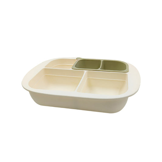 Assiette à compartiment silicone à ventouse