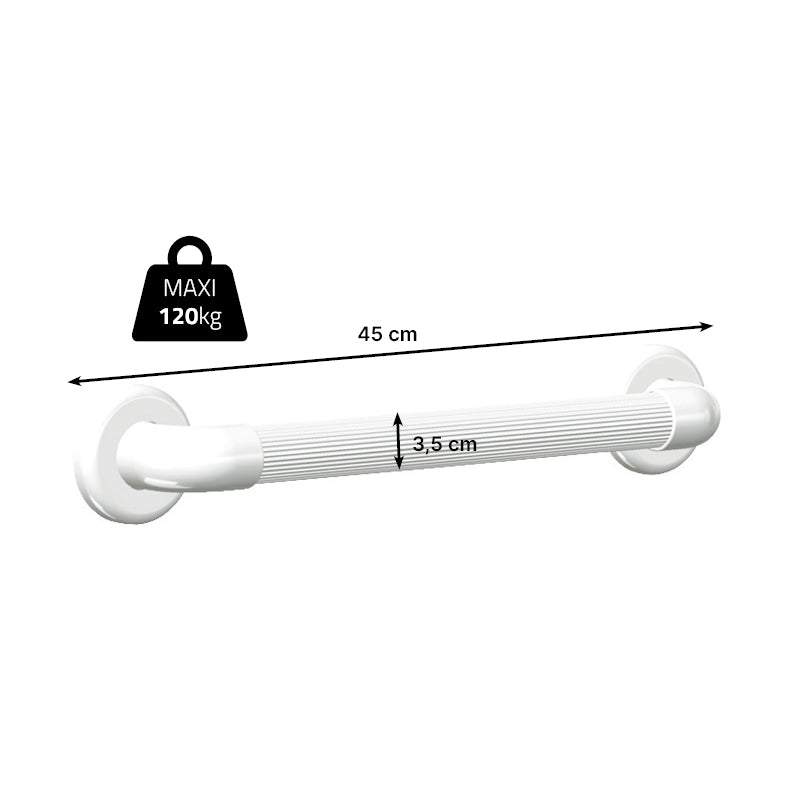 Barre d'appui cannelée 45 cm