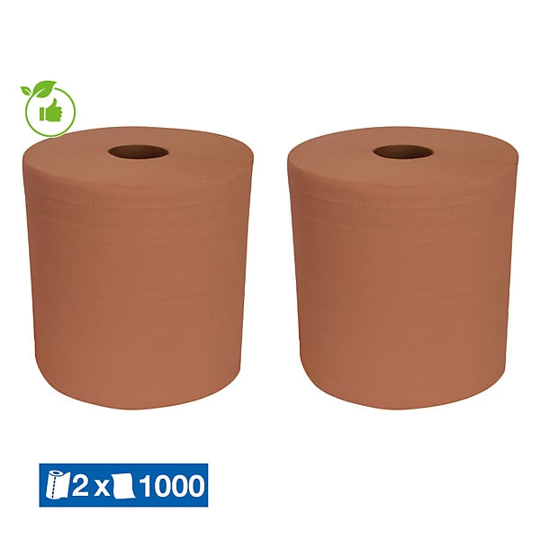 Bobine d'essuyage chamois  1000 formats, lot de 2