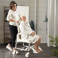 Chaise de douche Clean 55 cm blanche 2 freins
