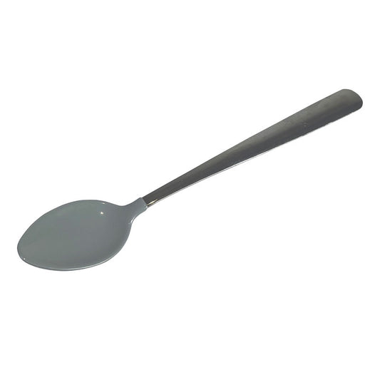 Cuillère caoutchoutée longue grise