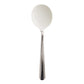 Cuillère caoutchoutée ronde courte blanche