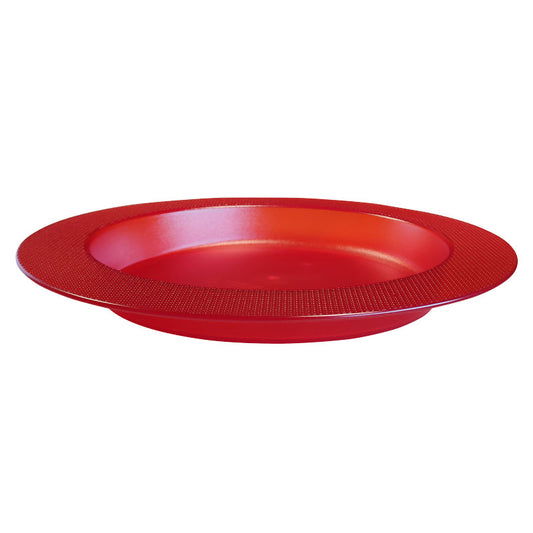 Assiette Ergo néon rouge