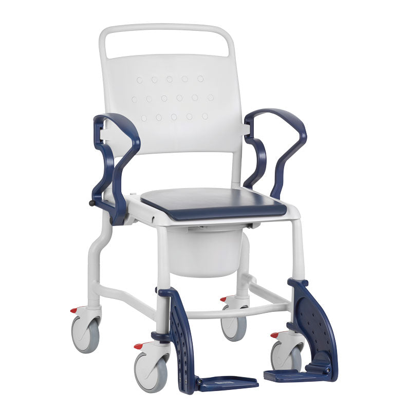 Fauteuil douche/WC Bonn gris/bleu
