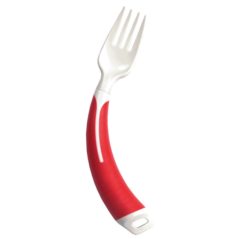 Fourchette Plasti-Grip ado gaucher rouge