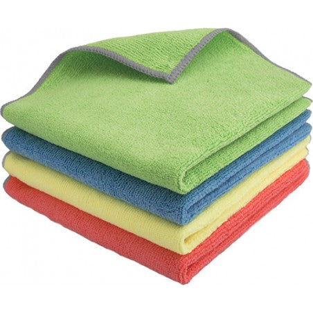 Lavette microfibre rouge