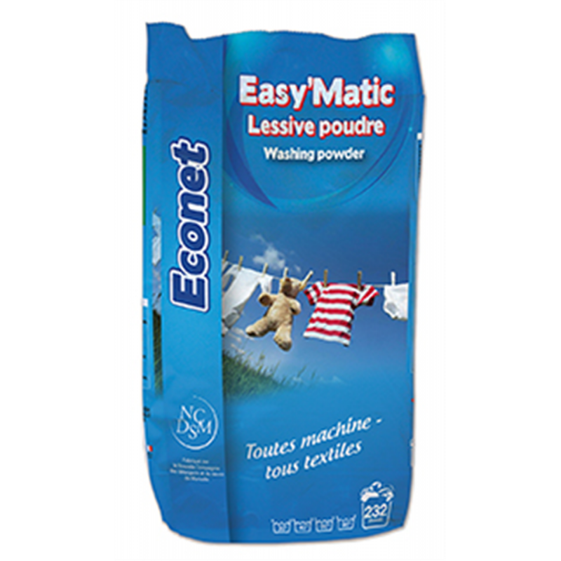 EASY MATIC 5KG LESSIVE POUDRE ATOMISEE TOUS TEXTILES
