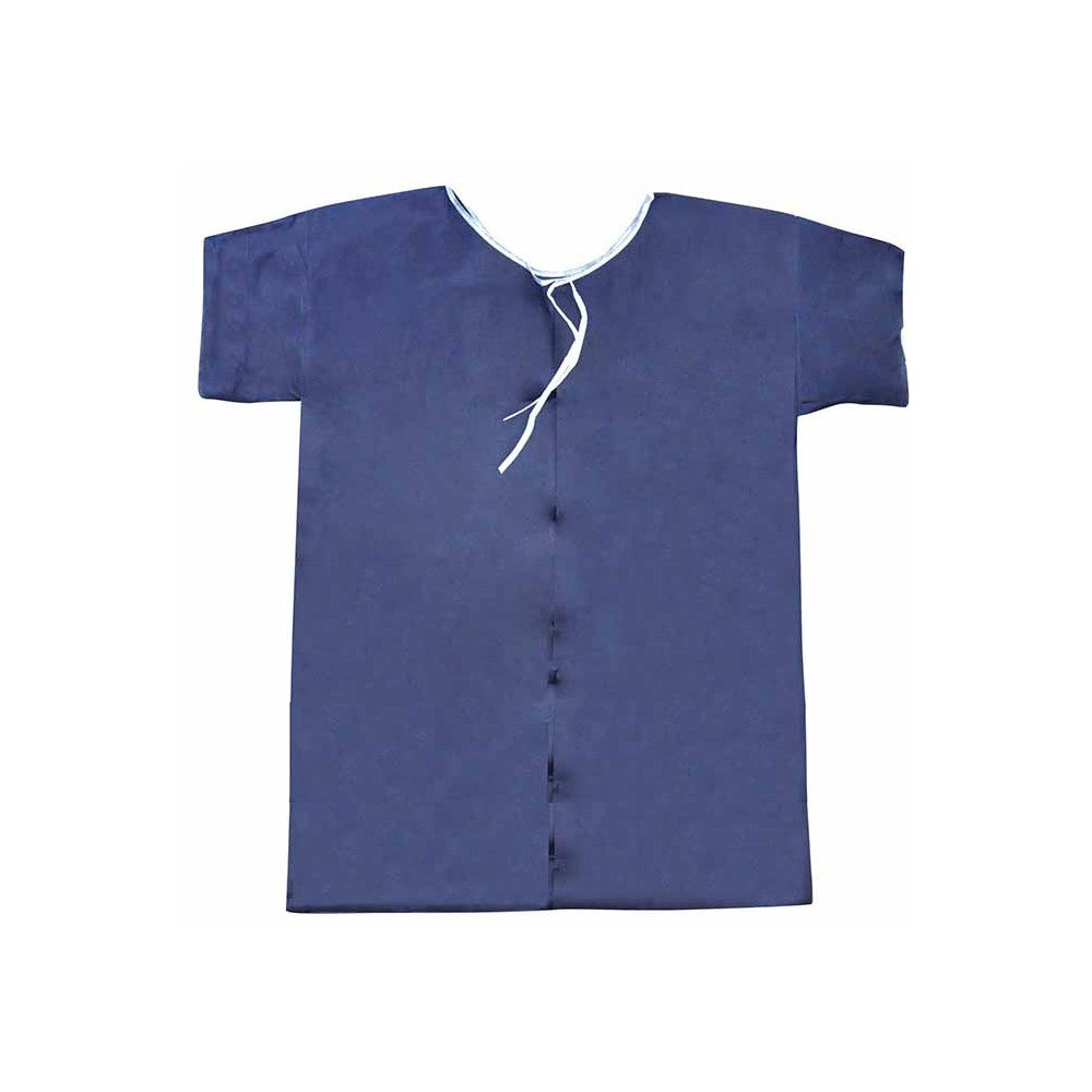 CHEMISE PATIENT BLEUE AVEC MANCHES