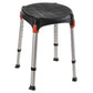 Tabouret de douche Capri rond noir